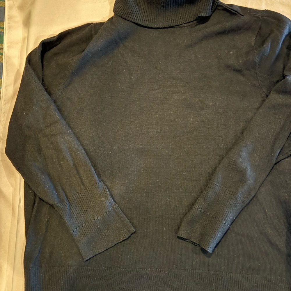 Classic Black Turtleneck Sweater